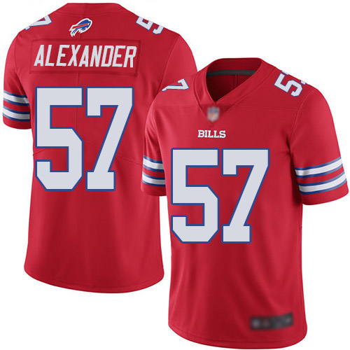 Men Buffalo Bills #57 Lorenzo Alexander Limited Red Rush Vapor Untouchable NFL Jersey